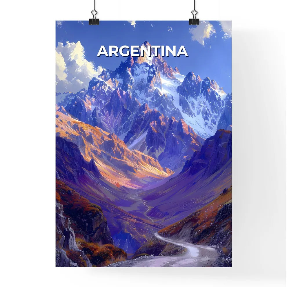 Vibrant Mountain Art Poster
