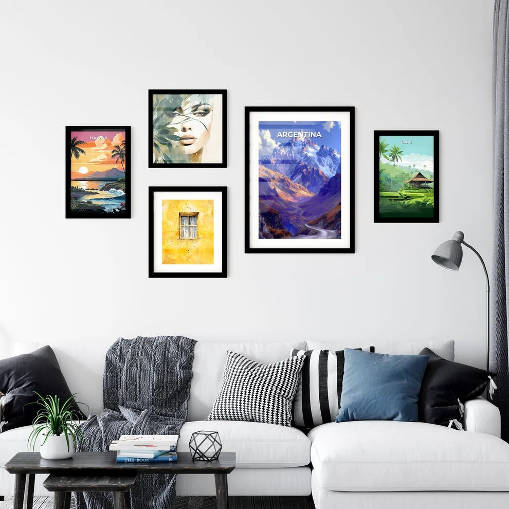 Vibrant Mountain Art Wall Art