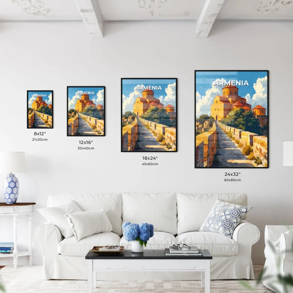 Colorful Armenian Urban Art Mural Adorns Stone Wall, Europe Size Chart