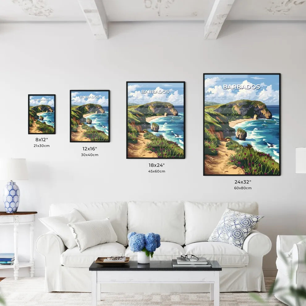 Vibrant Painting of Barbados North America B - Kitchen Hangings