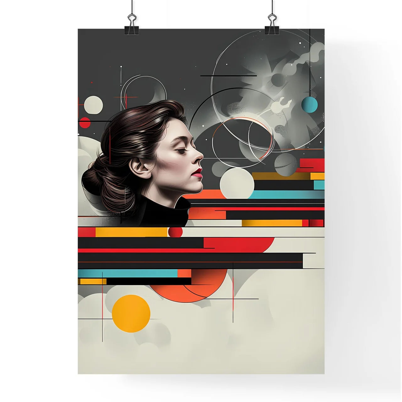 Vibrant Bauhaus-style Artwork Poster