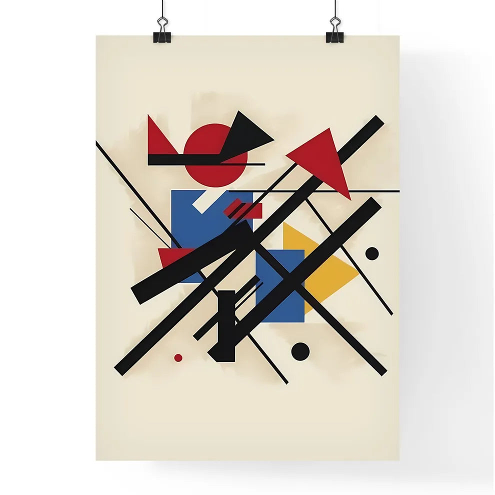 Bauhaus Style Abstract Artwork | Geometric C Poster