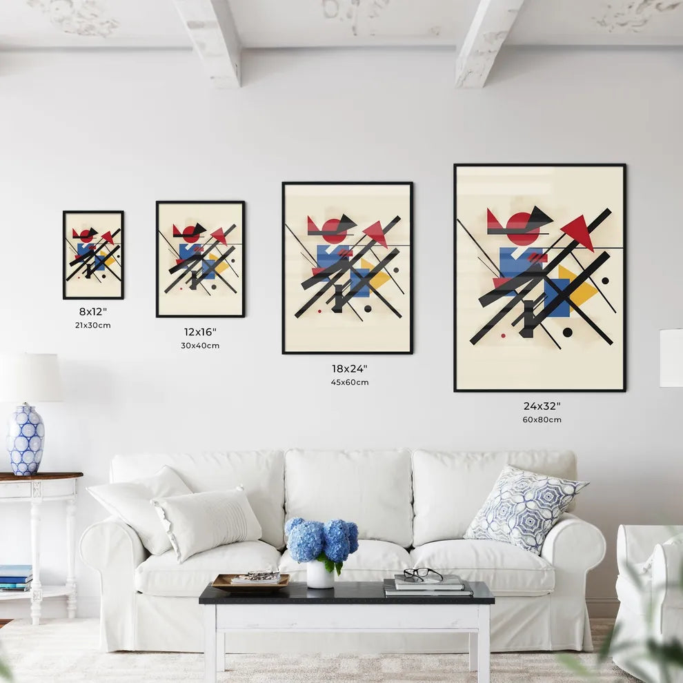Bauhaus Style Abstract Artwork | Geometric C - Kitchen Hangings