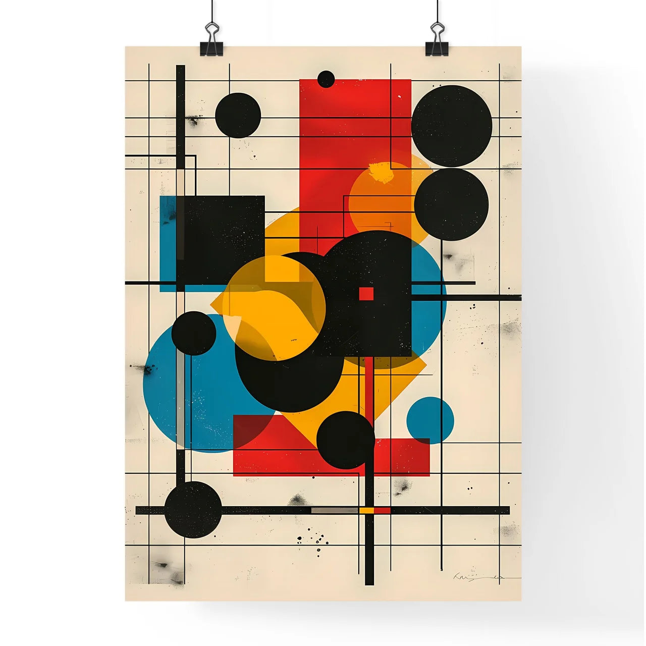 Abstract Geometric Art Poster Poster