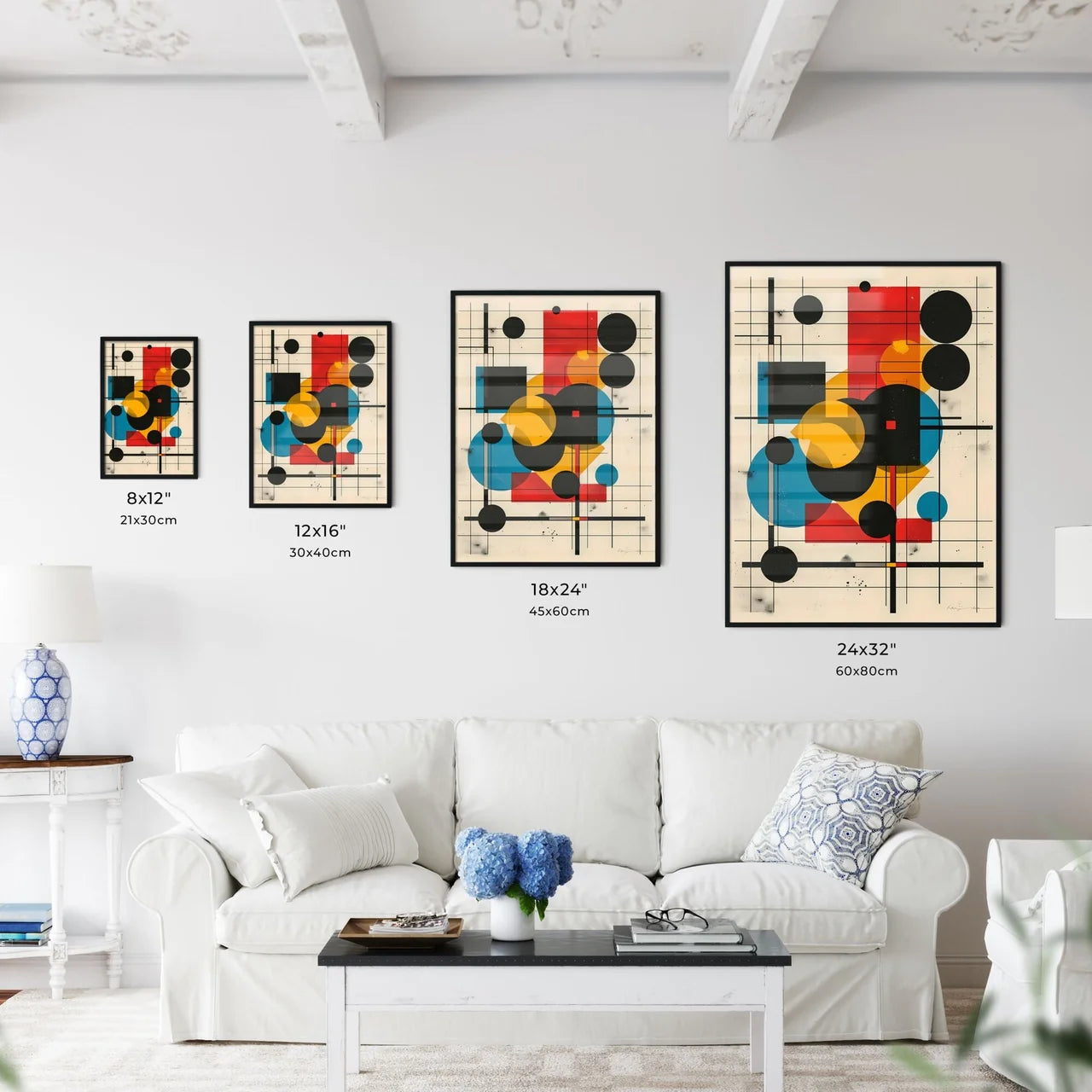 Abstract Geometric Art Poster - Kitchen Hangings