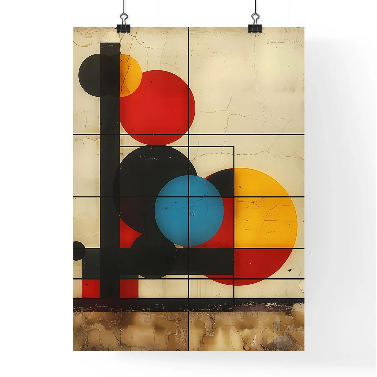 Abstract Geometric Art Poster Poster