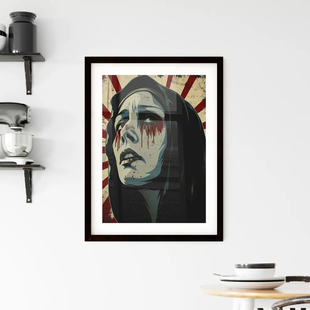 Striking Religious Iconography Framed Print