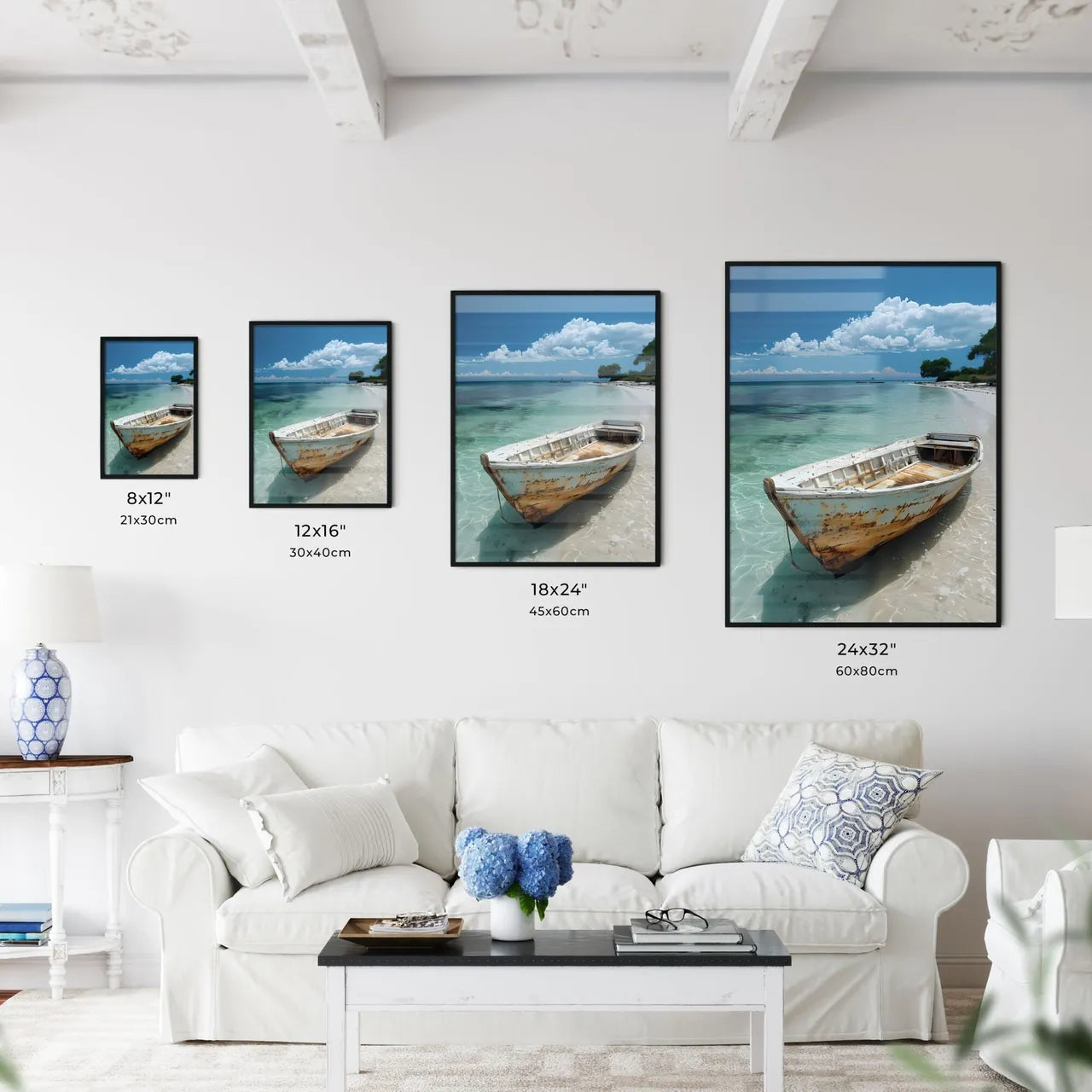 Vibrant Tropical Seascape Painting - Kitchen Hangings
