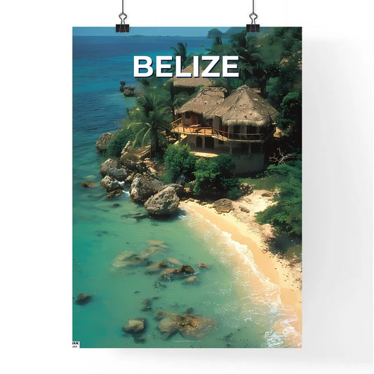 Belize North America Home Beach Houses Paint Poster