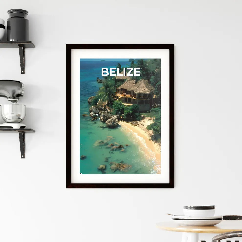 Belize North America Home Beach Houses Paint Framed Print
