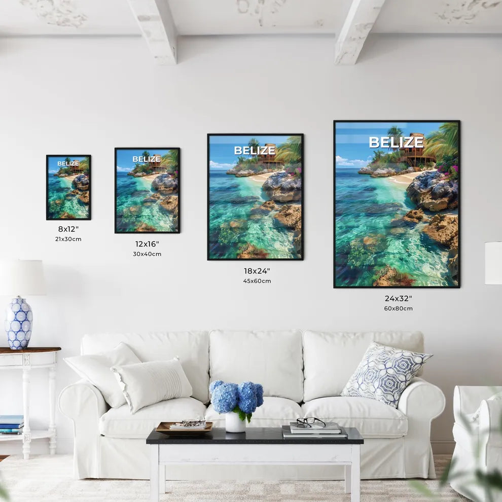 Belize North America Abstract Painting Beach - Kitchen Hangings
