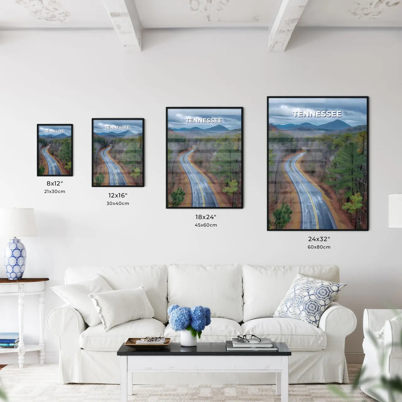 Artful Forest Road Painting Depicting the Be - Kitchen Hangings