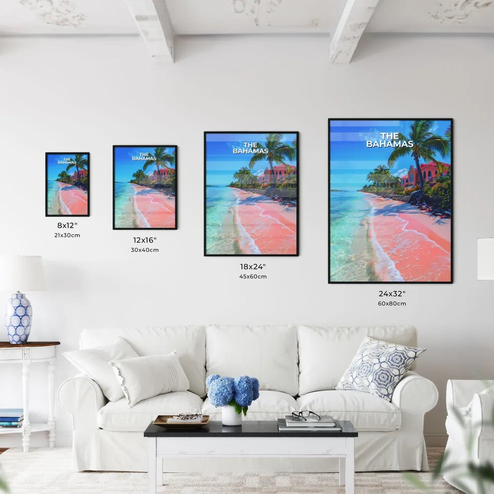 Vibrant Bahamas Beach Scene - Kitchen Hangings