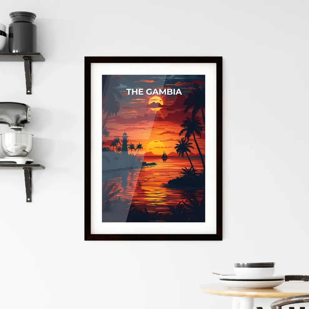 Vibrant Sunset Framed Print