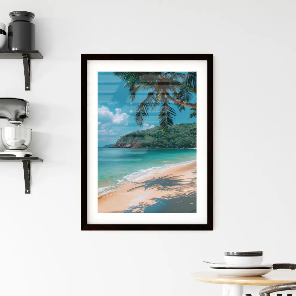 Vibrant Artistic Painting of Phuket Beach Framed Print
