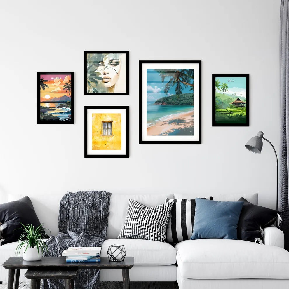 Vibrant Artistic Painting of Phuket Beach Wall Art