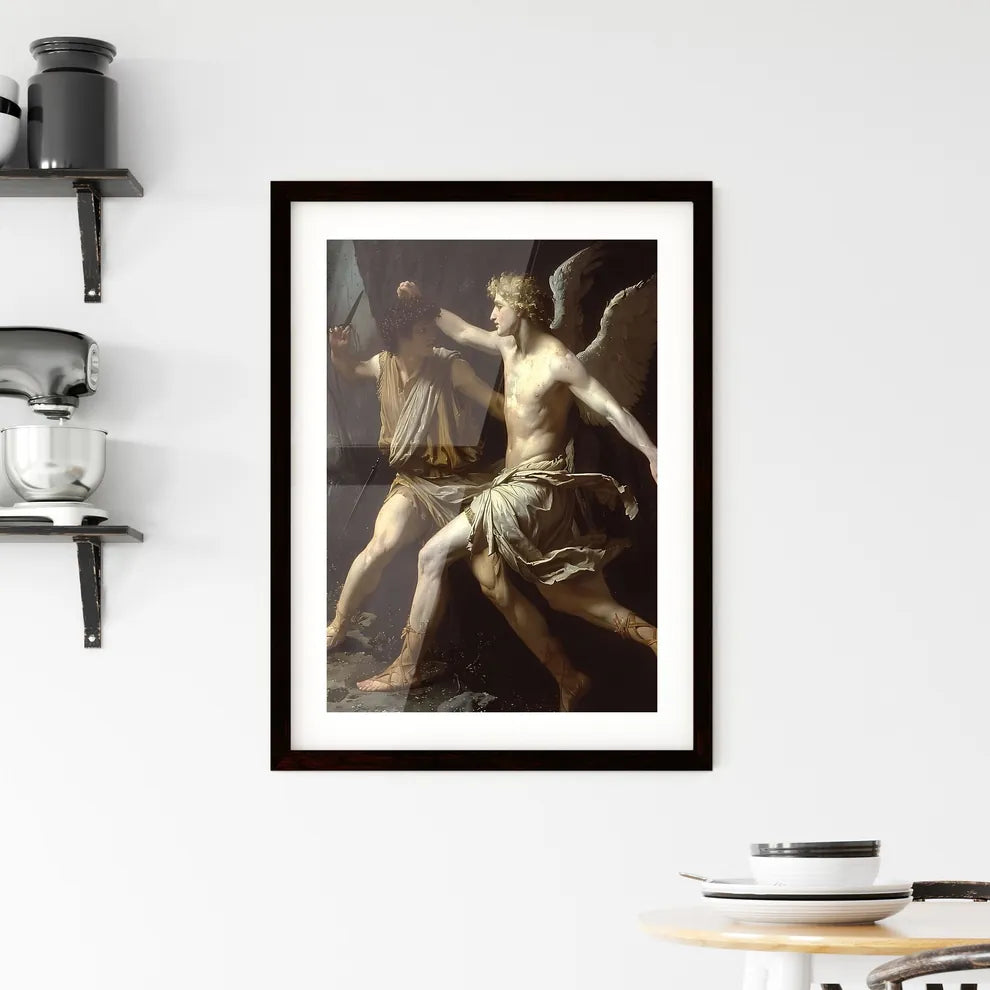 Mythological Contest of Herme Framed Print