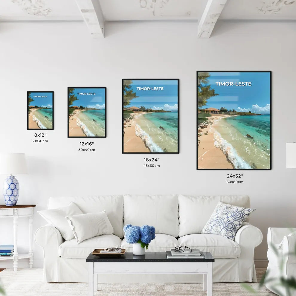 Artistic Impression of a Beach in Timor-Lest - Kitchen Hangings