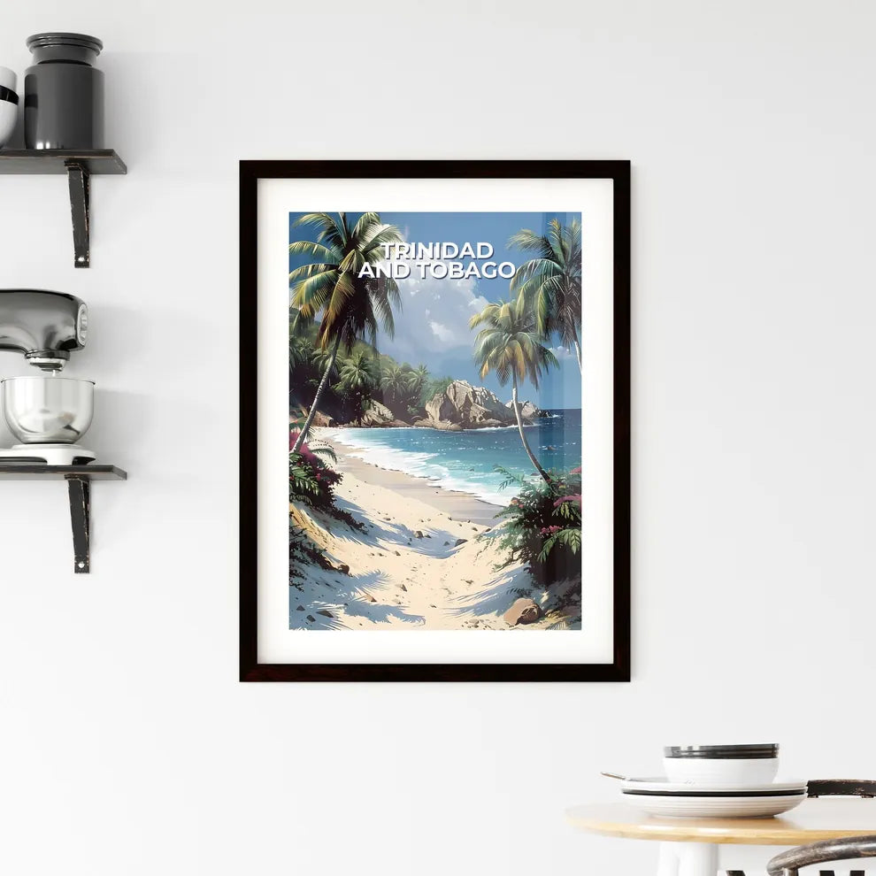 Vibrant Trinidad Tobago North America Beach  Framed Print