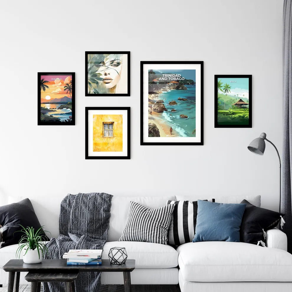 Artful Depiction of Trinidad and Tobago Beac Wall Art