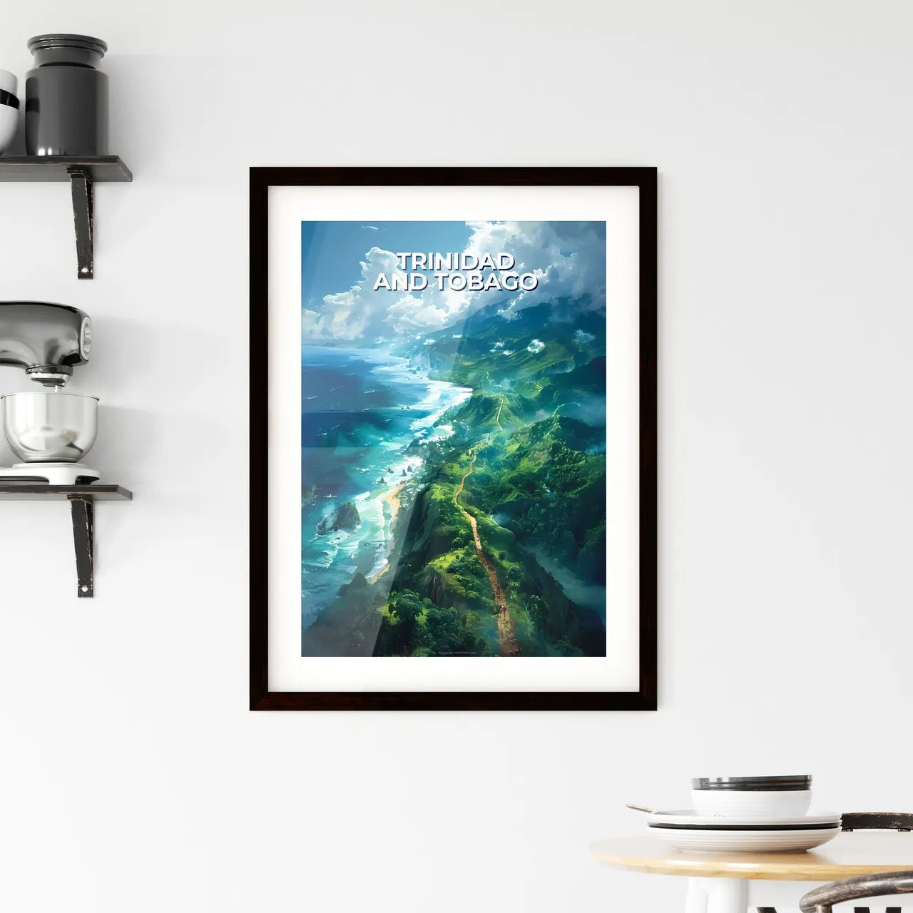 Trinidad and Tobago North Ame Framed Print