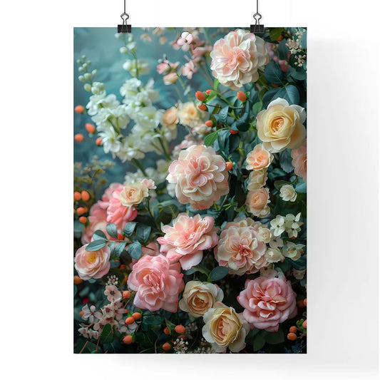 Vibrant Editorial Floral Photo Poster