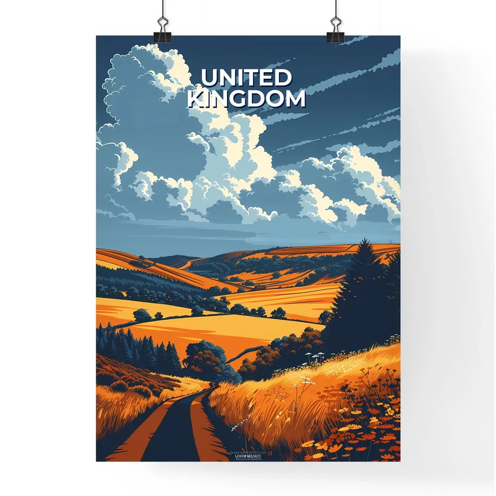 Vibrant Landscape Painting Depicting Pastora Poster