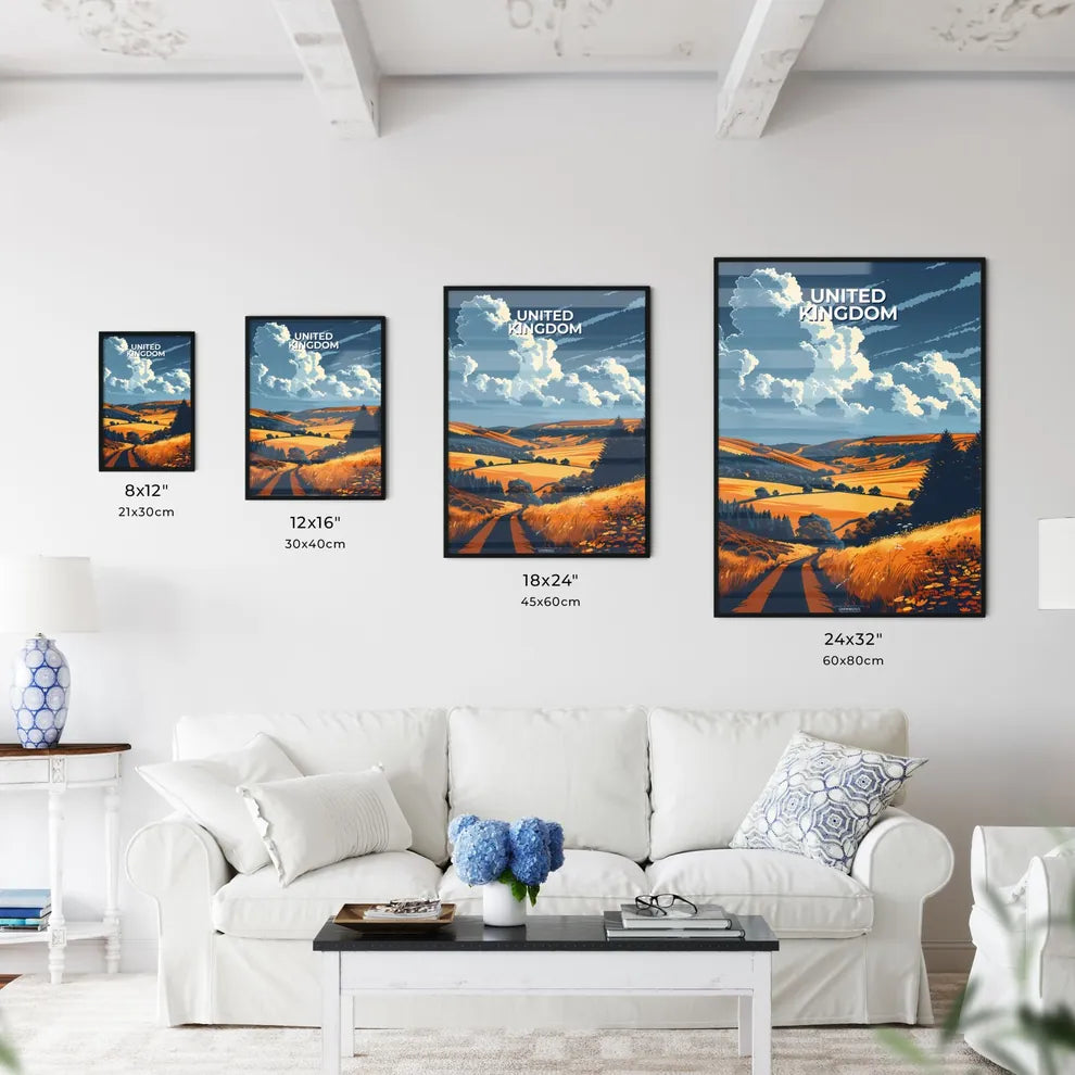 Vibrant Landscape Painting Depicting Pastora - Kitchen Hangings