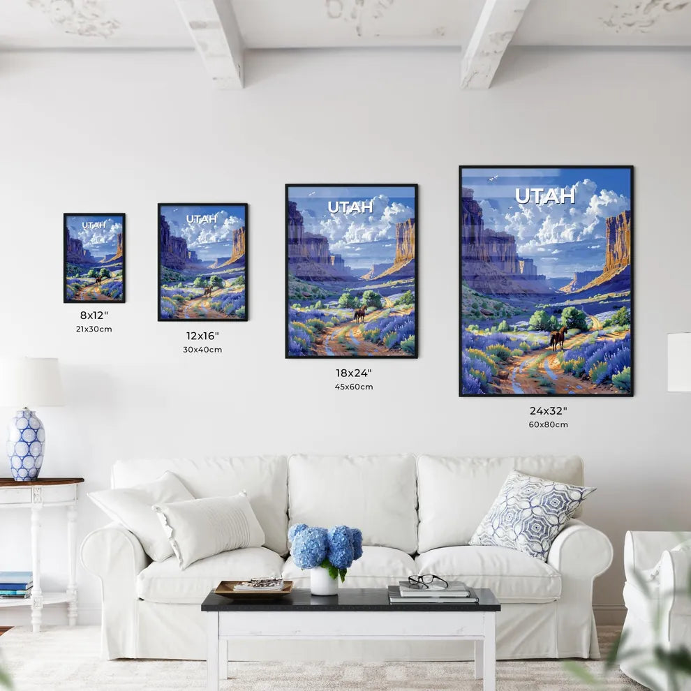 Vibrant Artistic Painting of  Size Chart