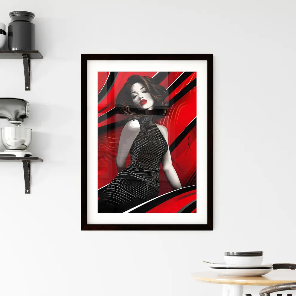 Fashion Illustration Painting Framed Print