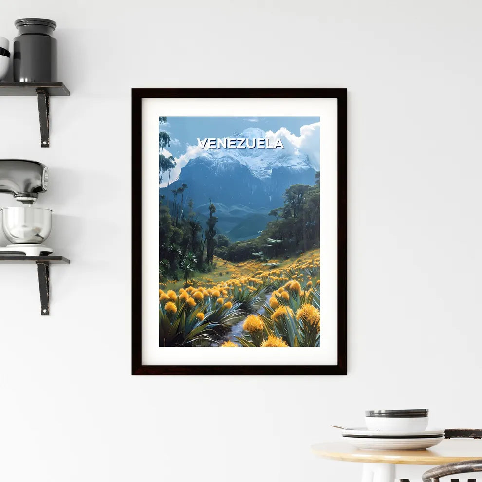 Vibrant South American Mounta Framed Print