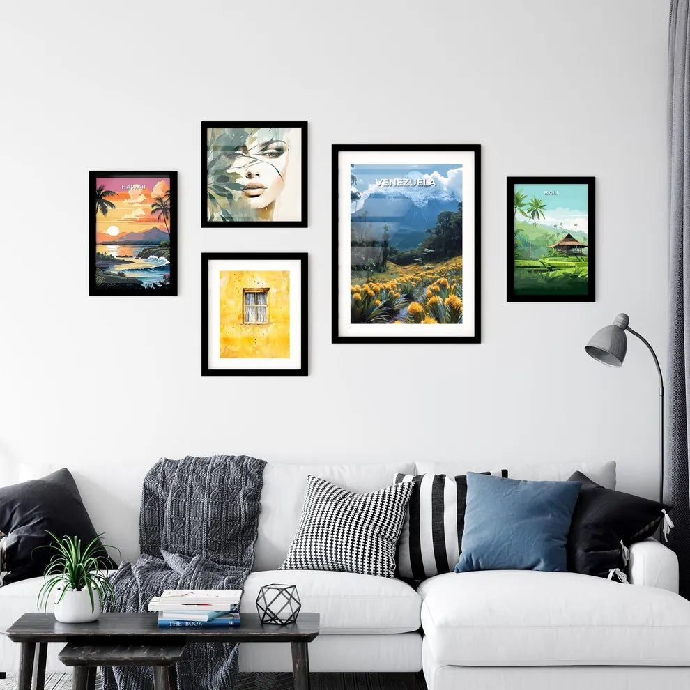 Vibrant South American Mounta Art Print