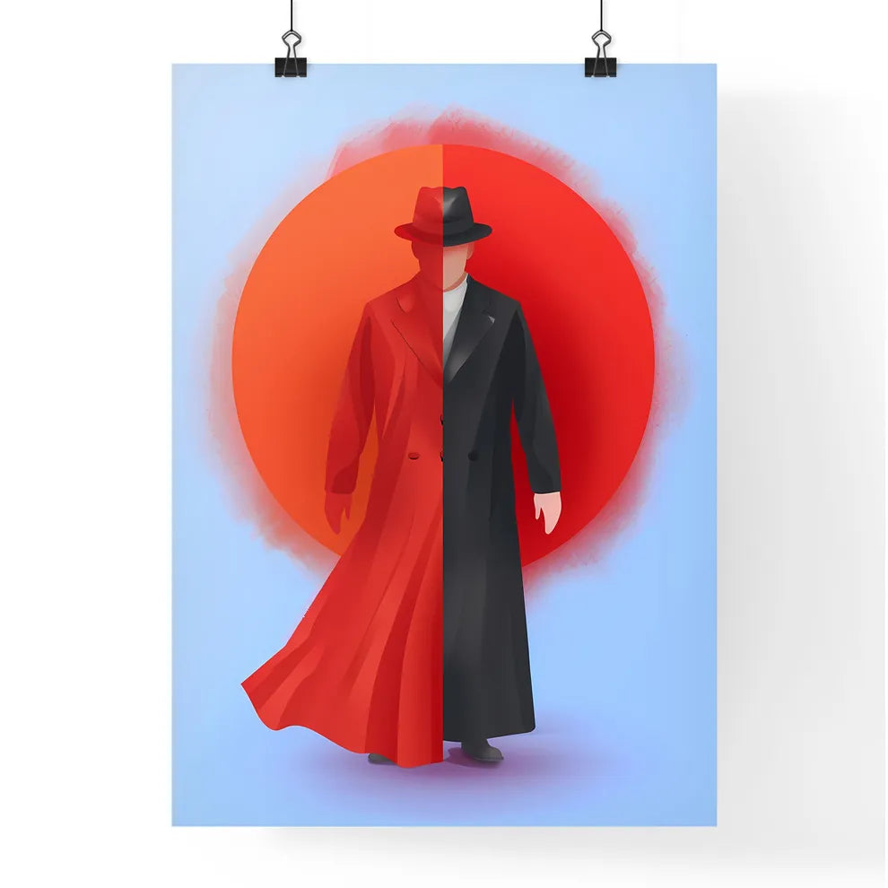 Minimalist Art - Vibrant Painting - Man in C Poster