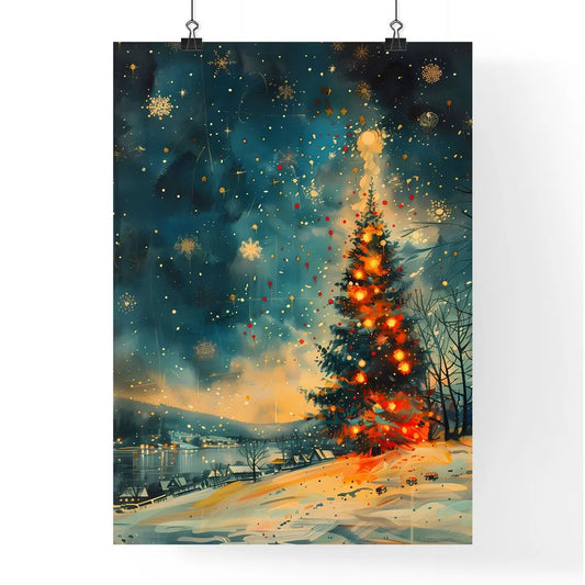 Festive Midcentury Vintage New Year's Eve Pa Poster