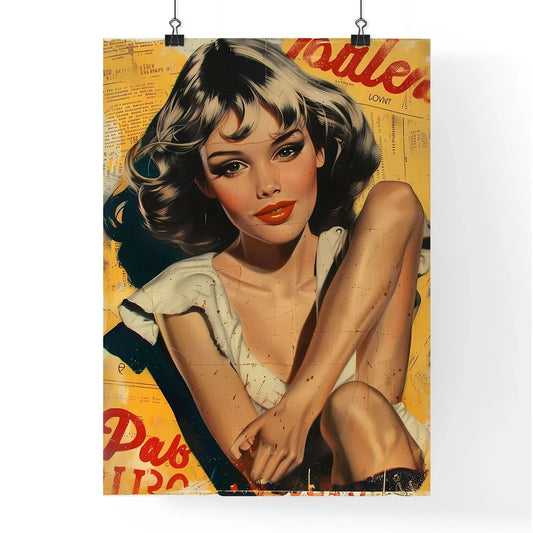 Vibrant Vintage Book Cover Art of a Sitting  Poster