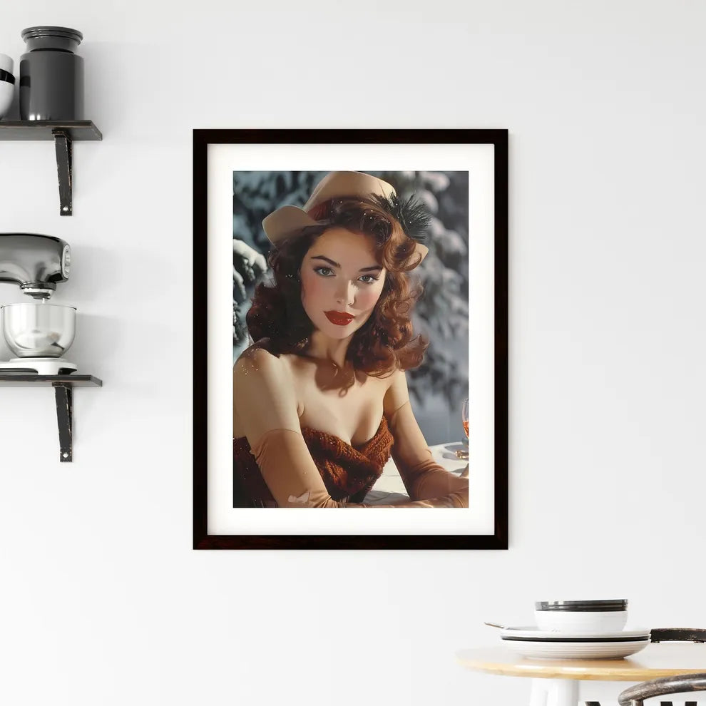 Vibrant Vintage New Year's Eve Party Art Dep Framed Print