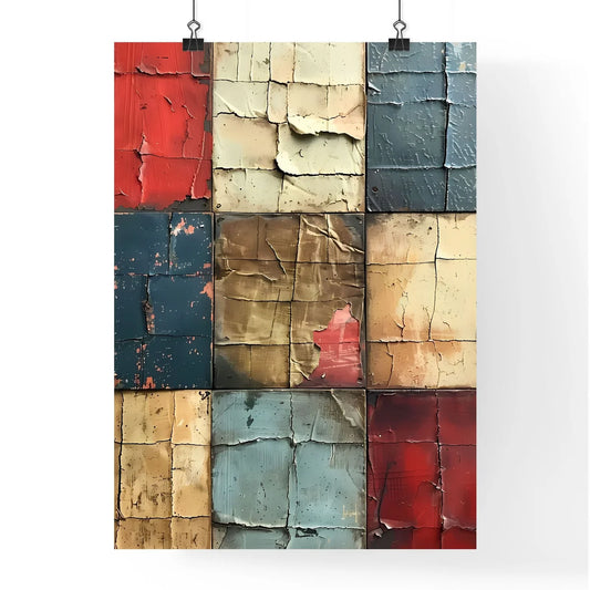 Vibrant Grunge Collage Art Vintage Paper Til Poster