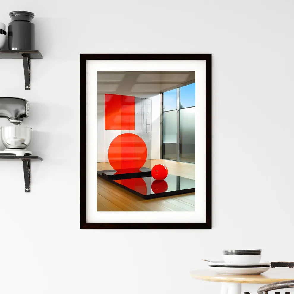Abstract Geometric Bauhaus Art Framed Print