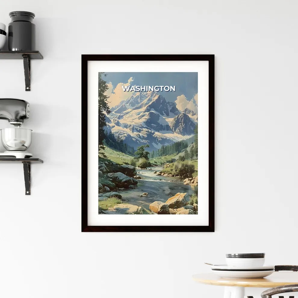 Enchanting Hand-Painted Scenic Artwork Depic Framed Print