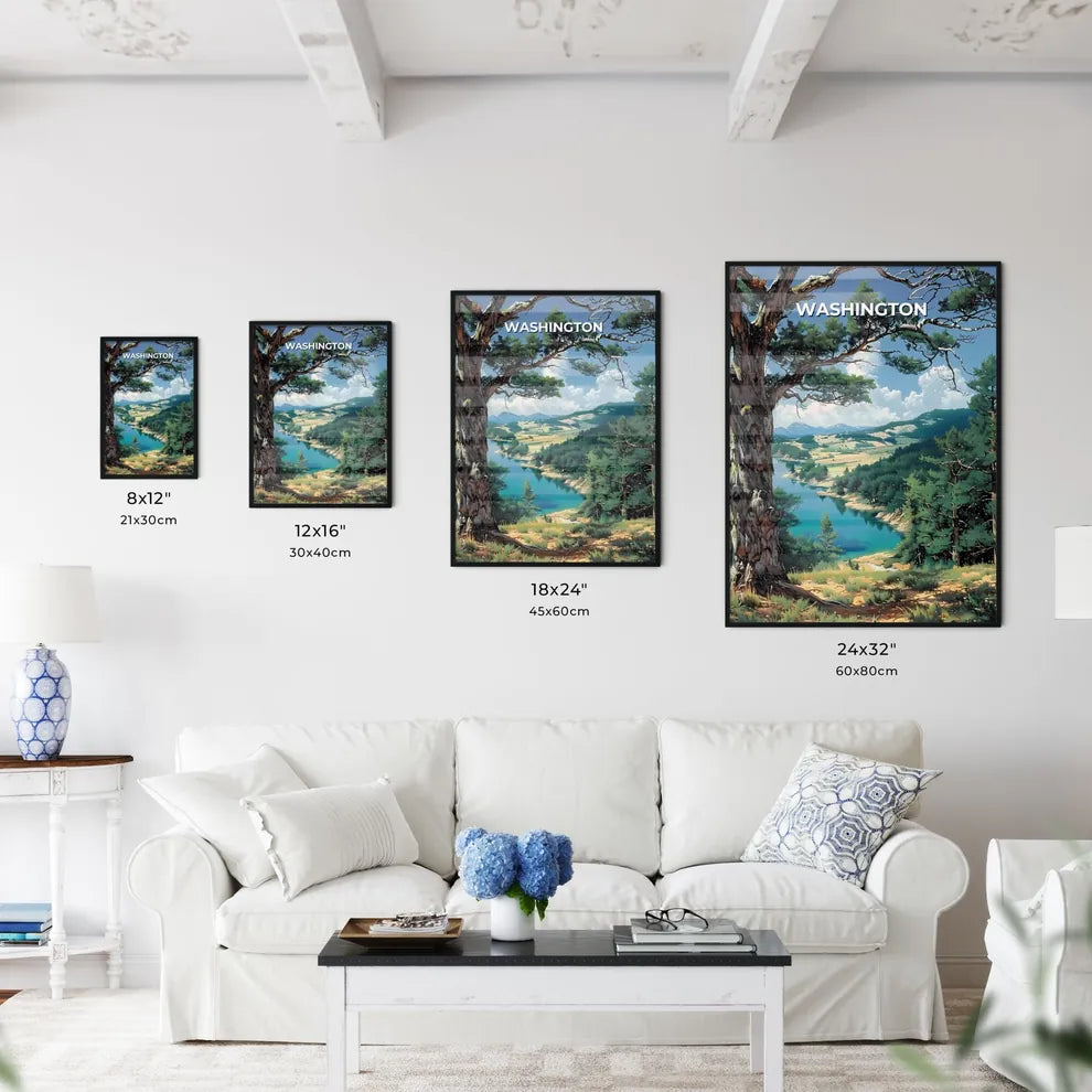 Vibrant Painting of a Washington Landscape - Kitchen Hangings