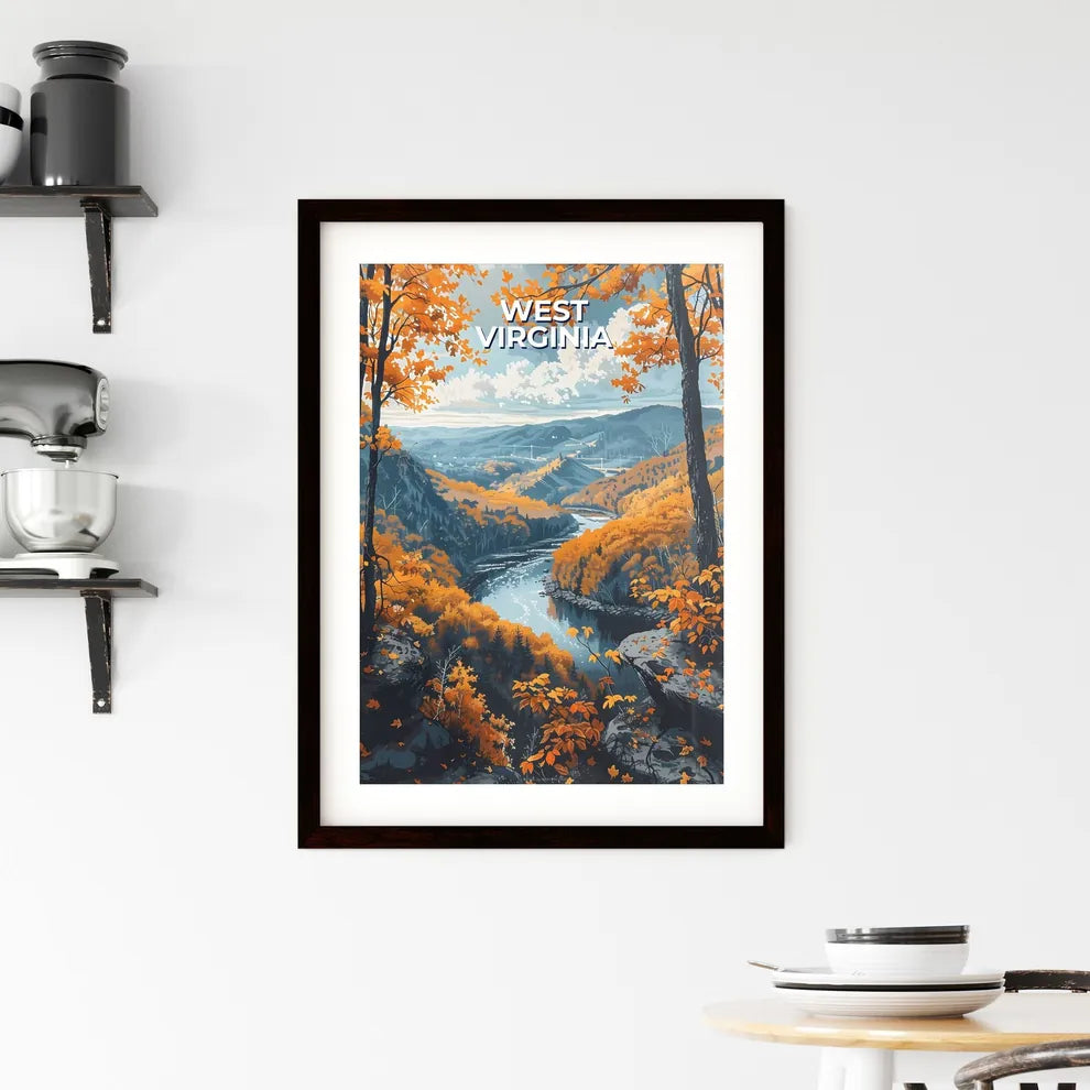 Vibrant Landscape Painting Framed Print