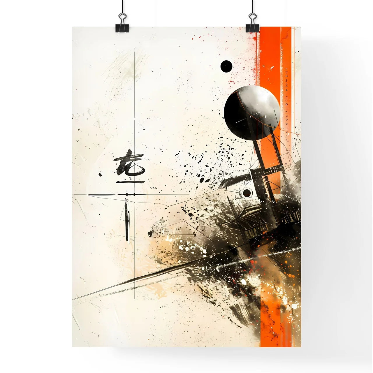 Abstract Art Painting with Vibrant Colors Poster