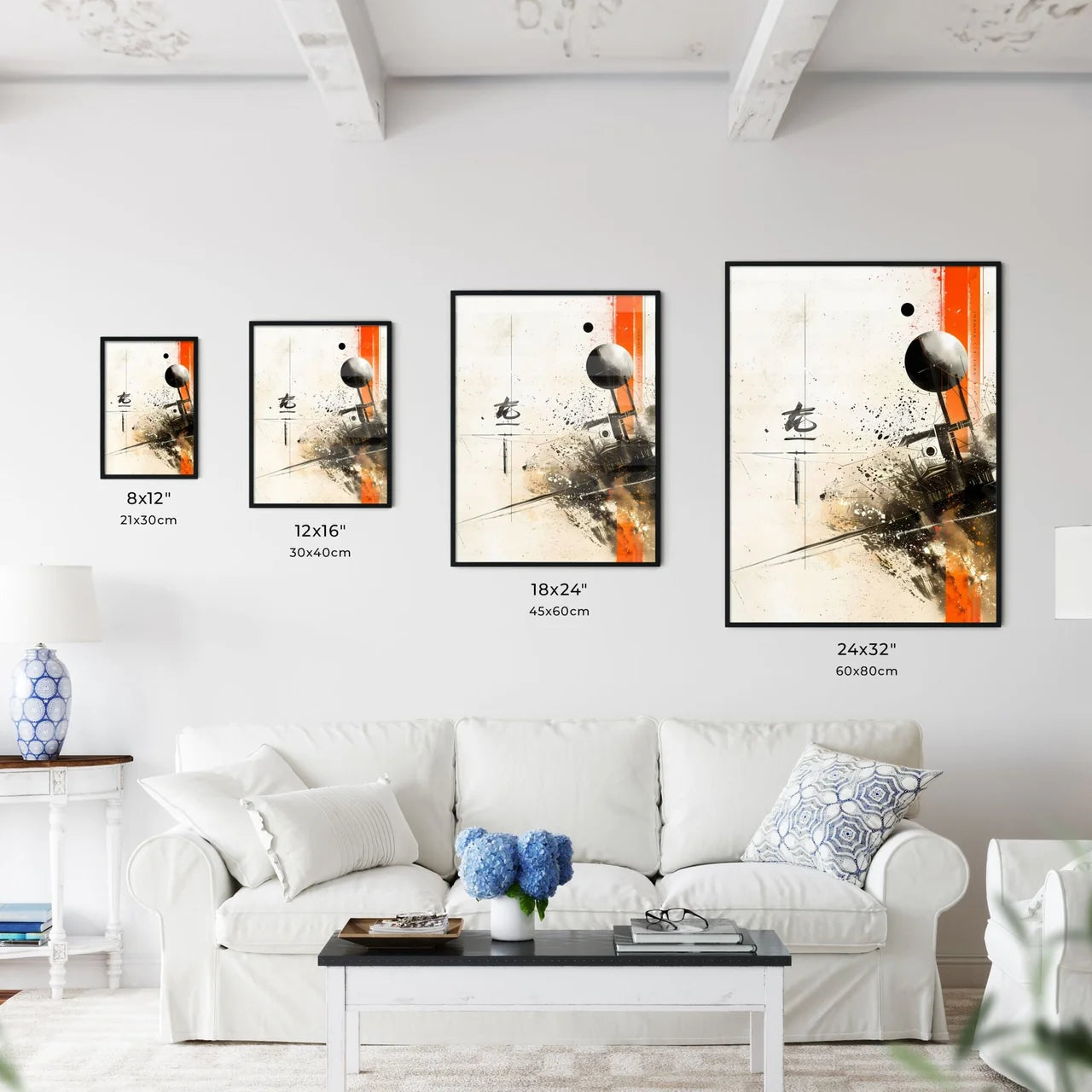 Abstract Art Painting with Vibrant Colors - Kitchen Hangings