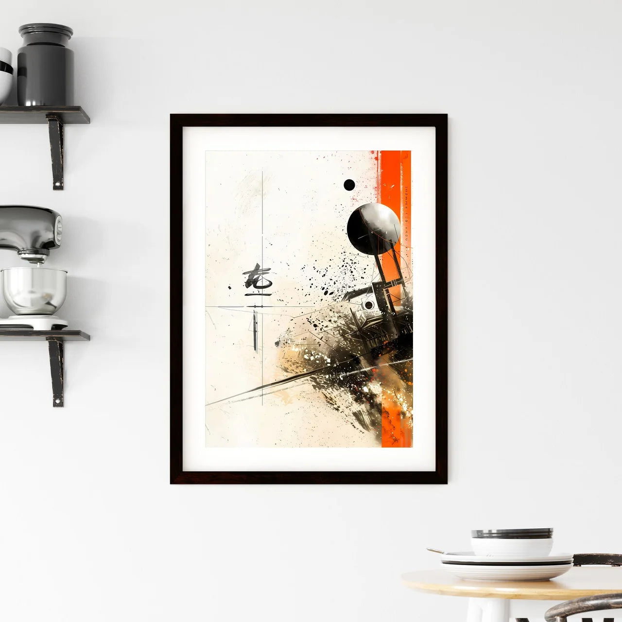 Abstract Art Painting with Vibrant Colors Framed Print