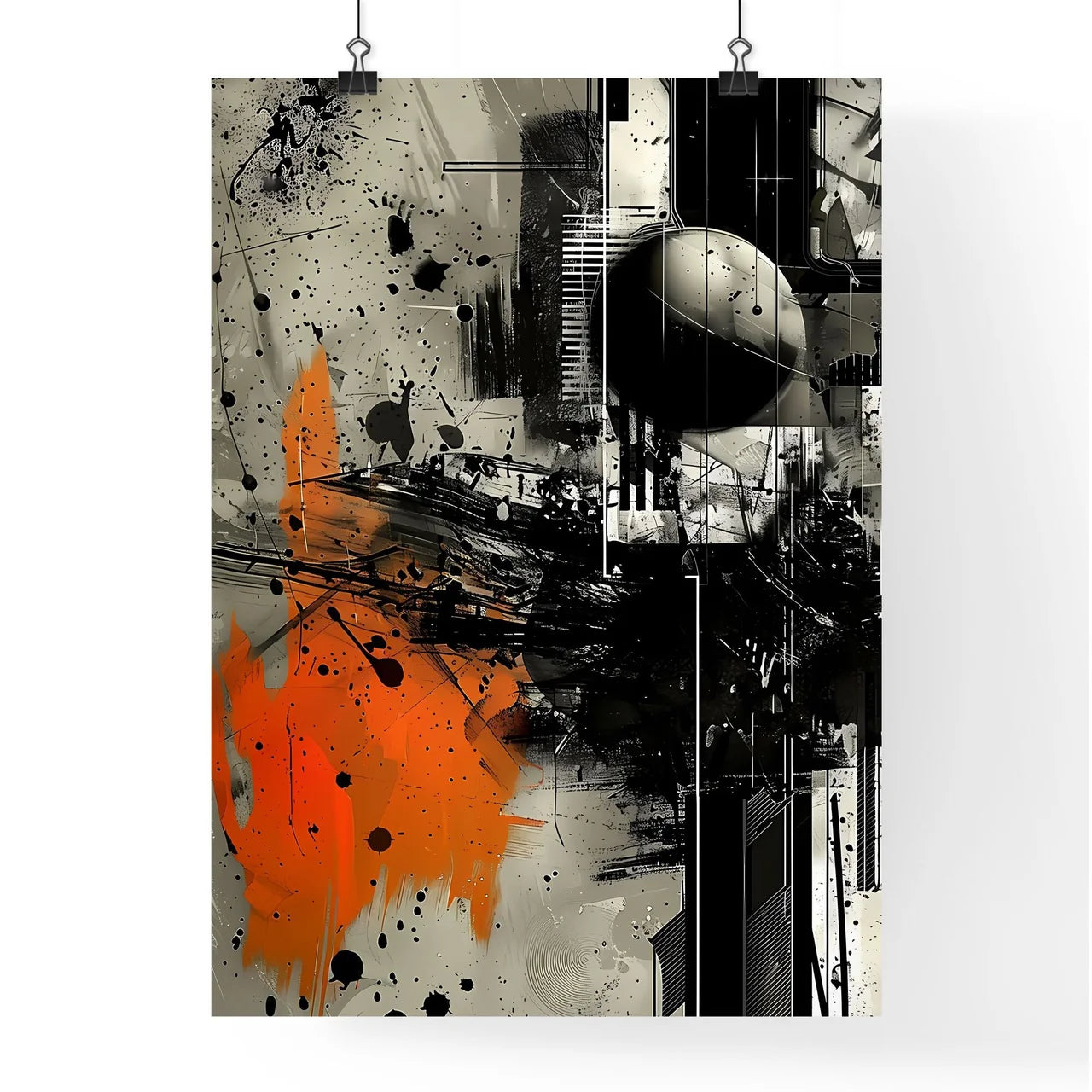 Abstract Geometric Painting Poster