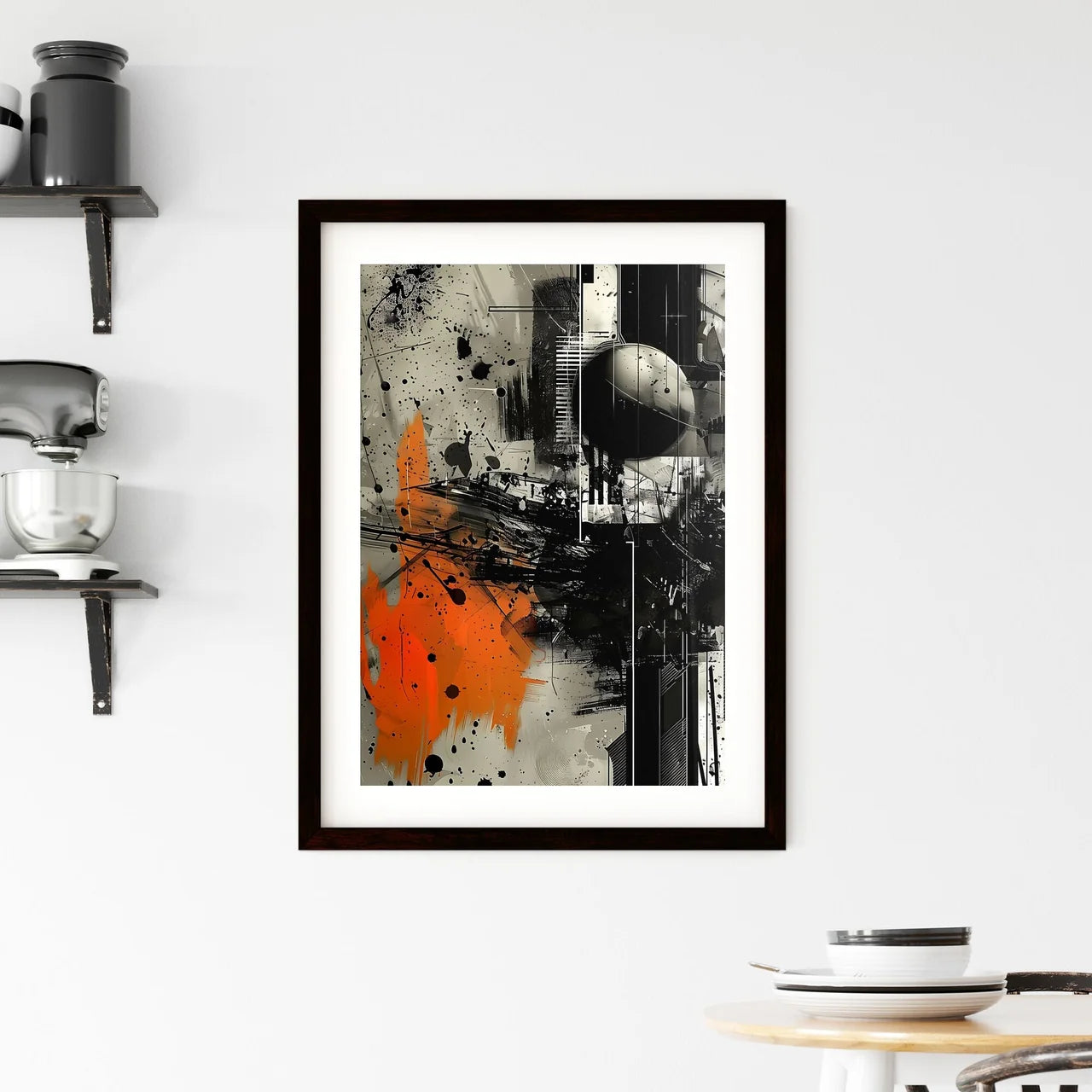 Abstract Geometric Painting Framed Print