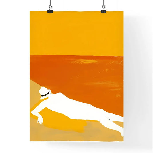 Vibrant Artfauvism Beach Couché Poster Poster