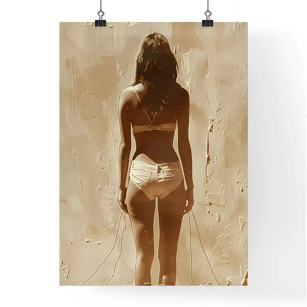 Minimalist Woman Figure Painting Poster