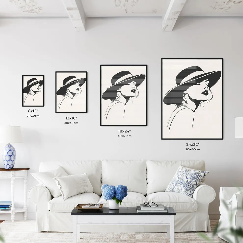 Minimalist Retro Fashion Illustration - Kitchen Hangings