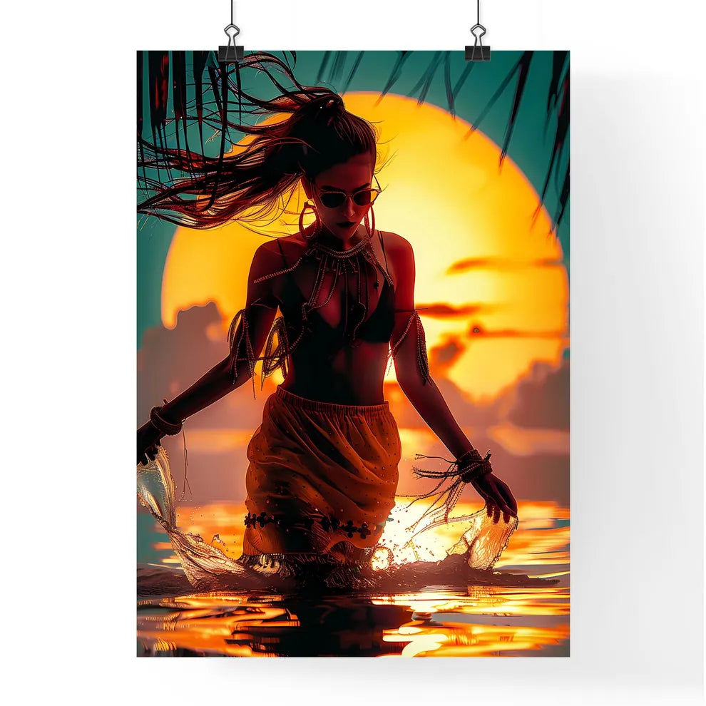 Tropical Sunset Dance Festival Flyer Featuri Poster